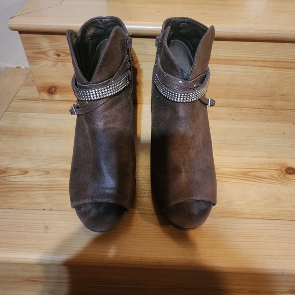 Authenic American Heritage Women's Open-Toe Ankle Booties - Picture 8 of 13